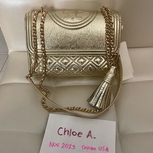 Tory Burch Spark Gold Small Fleming